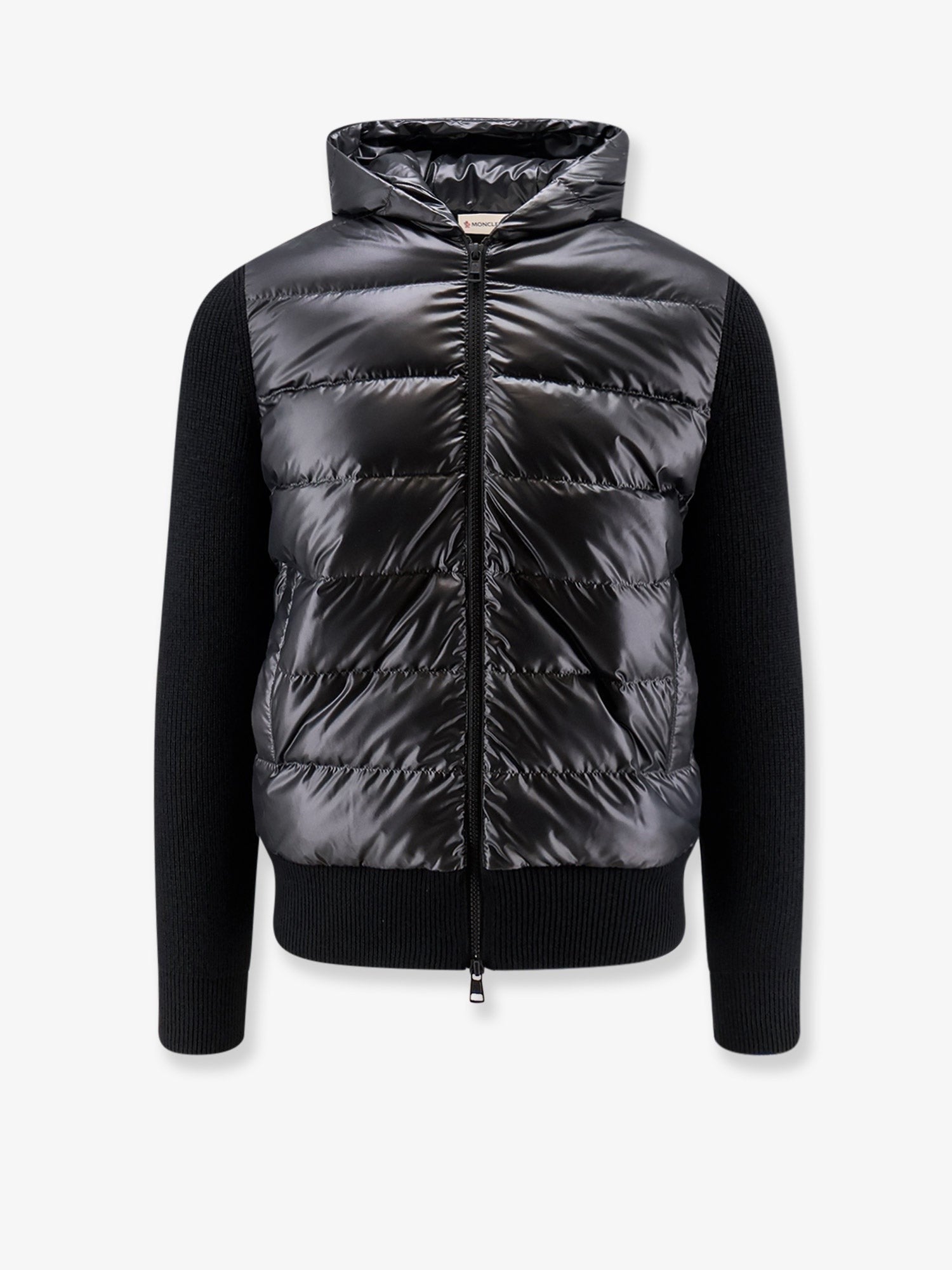 Down Jacket with virgin wool inserts