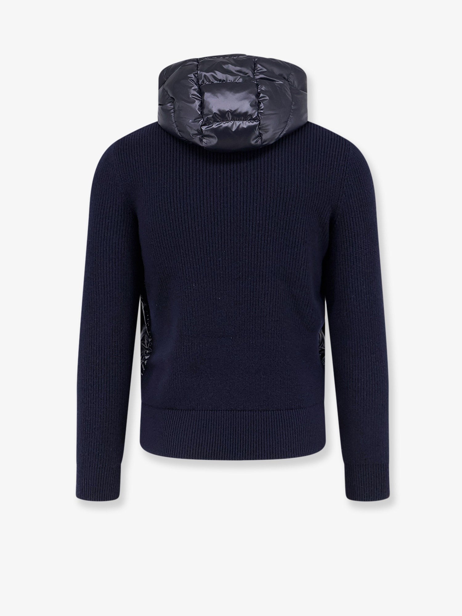 Down Jacket with virgin wool inserts