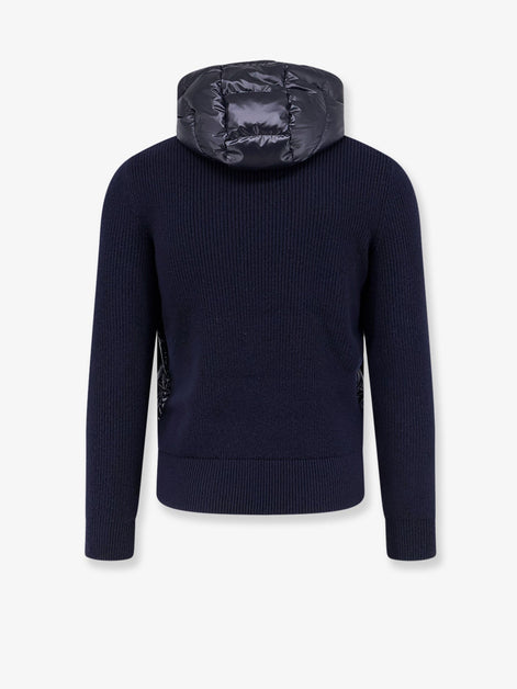 Down Jacket with virgin wool inserts