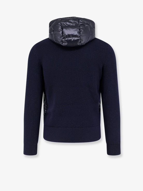 Down Jacket with virgin wool inserts