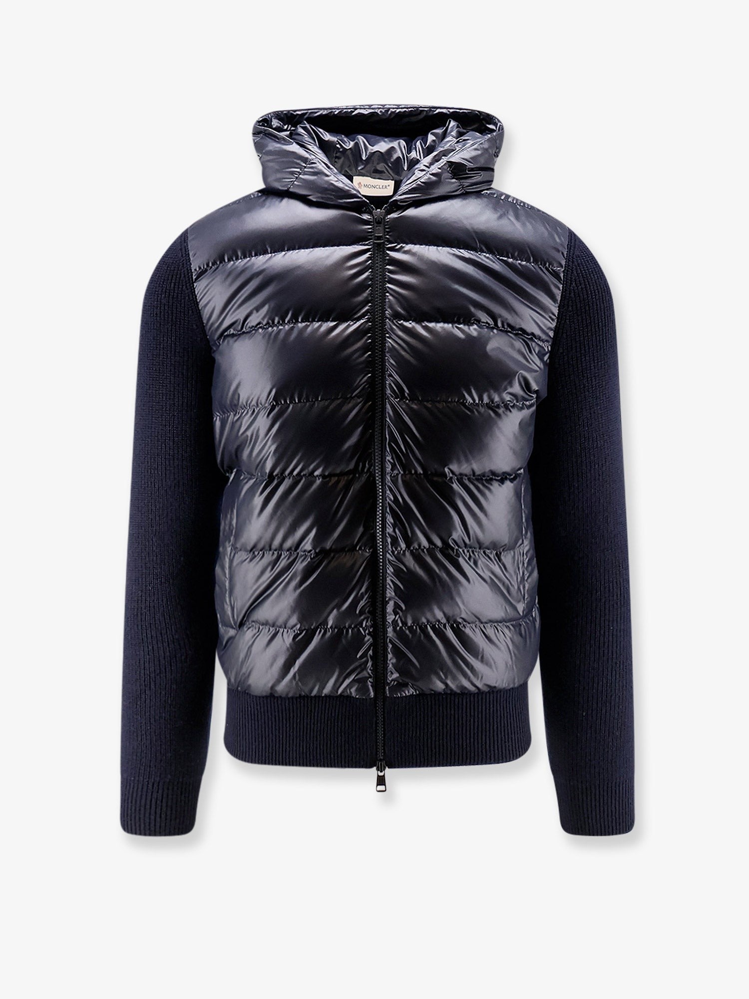 Down Jacket with virgin wool inserts