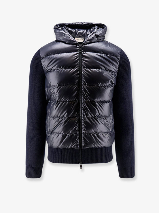 Down Jacket with virgin wool inserts