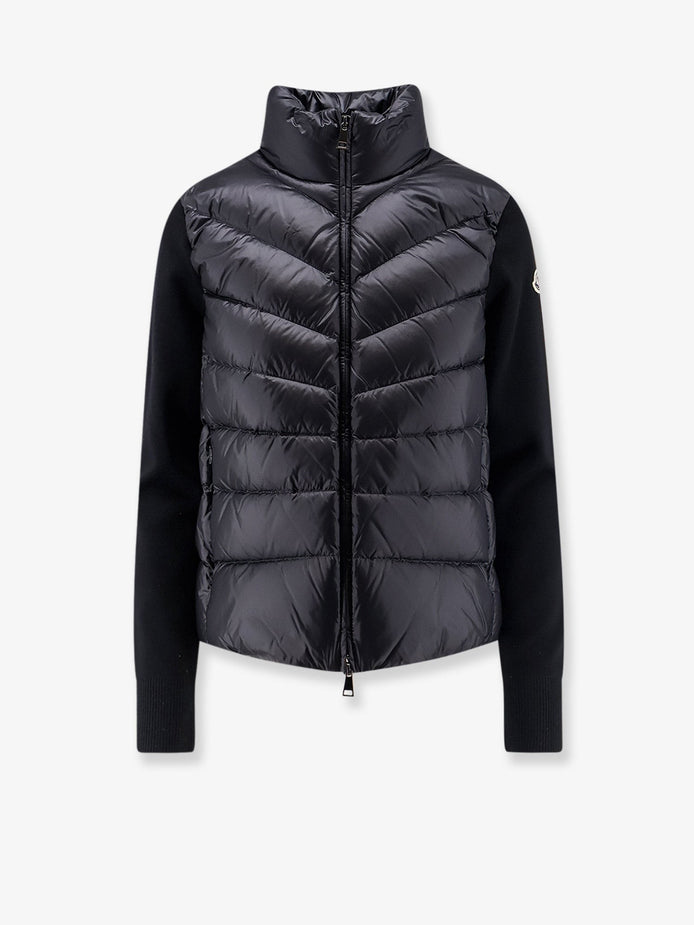 Down Jacket with virgin wool sleeves
