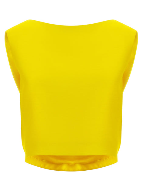 Draped crop top