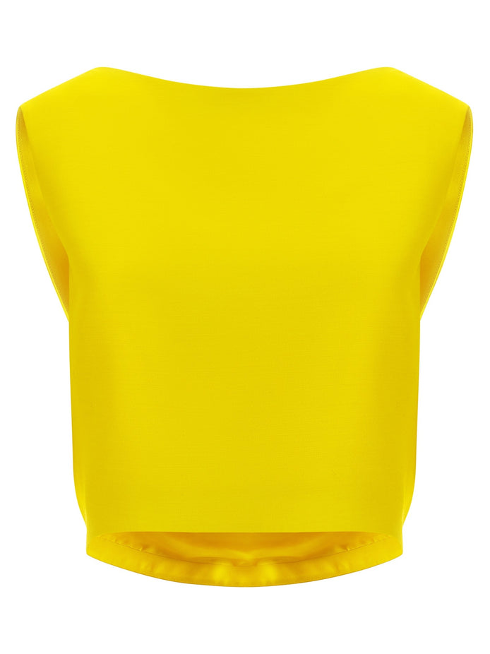 Draped crop top