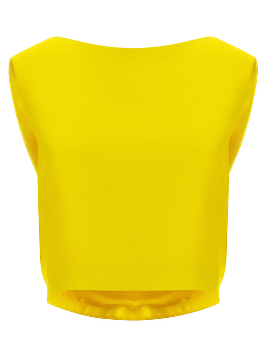 Draped crop top