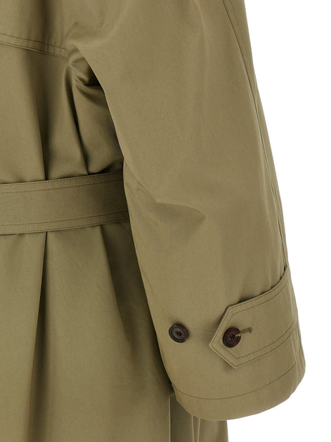'Draped Neck' trench coat