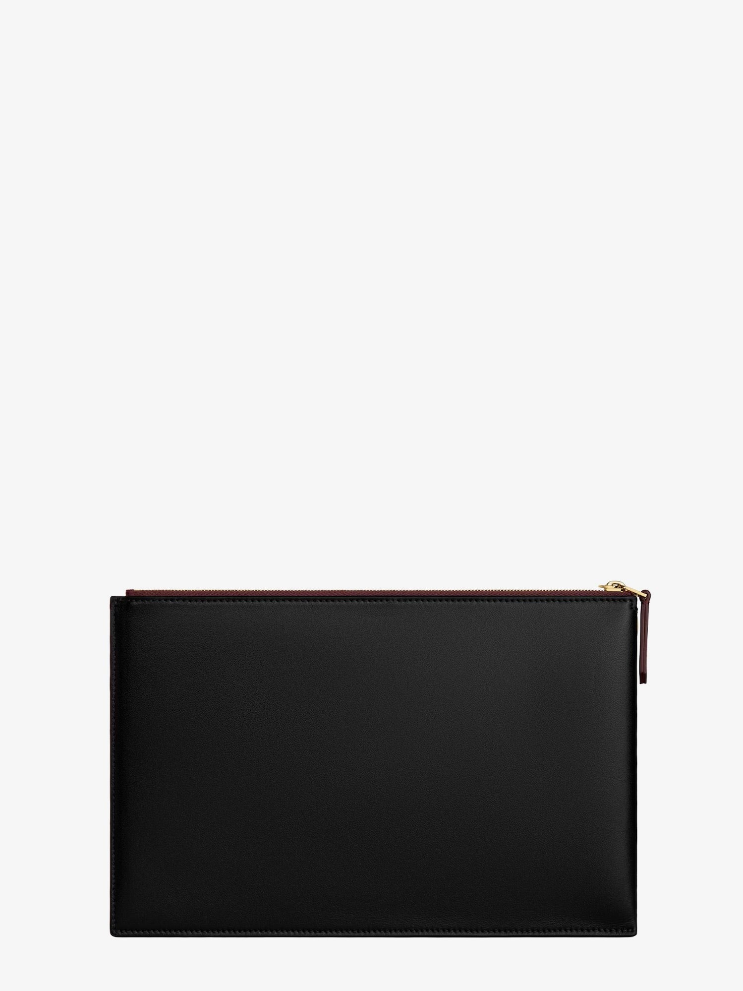Duo leather clutch bag