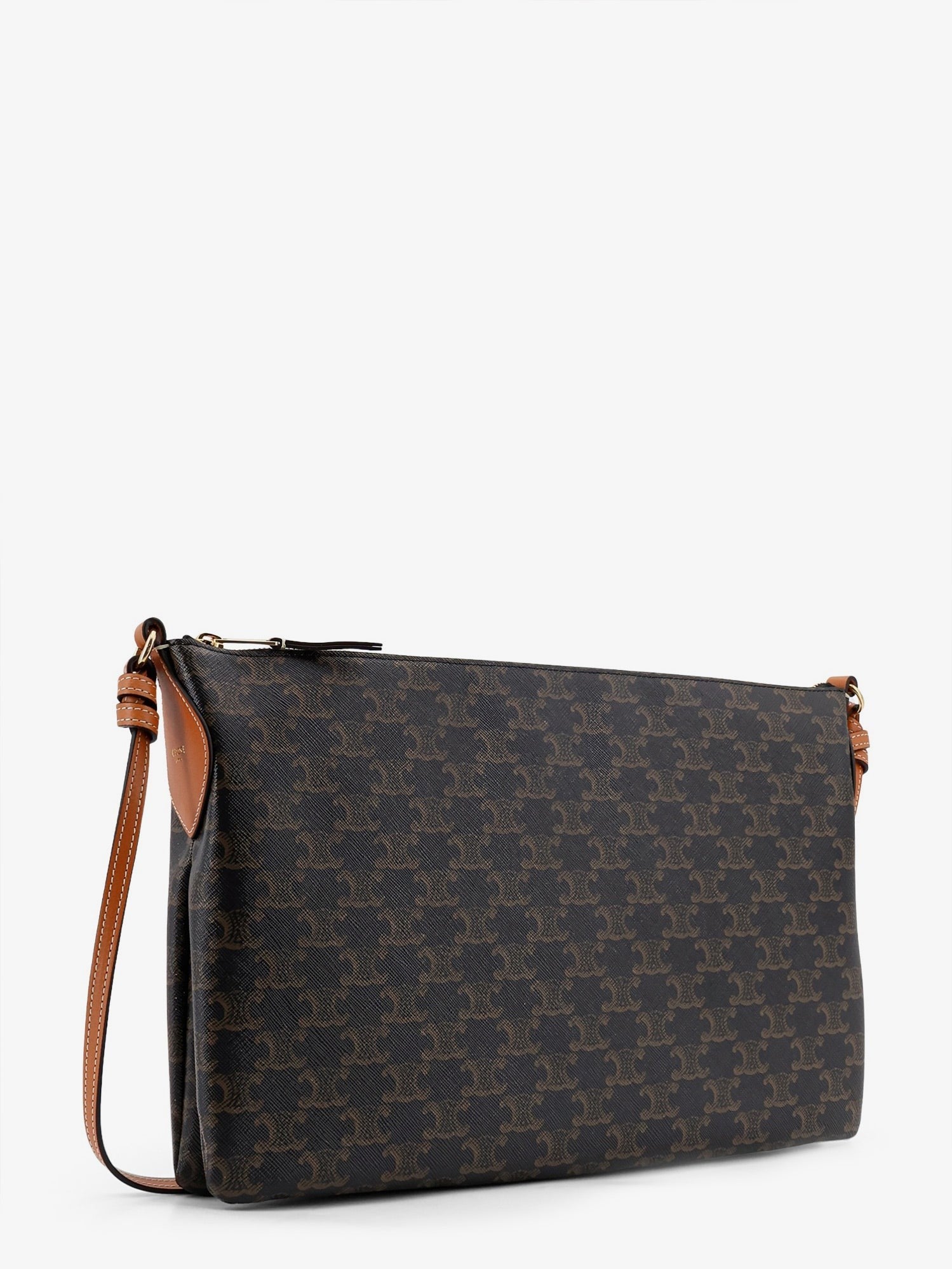 Celine Duo Triomphe Canvas Shoulder Bag
