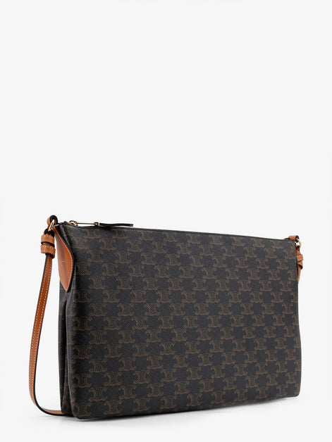 Celine Duo Triomphe Canvas Shoulder Bag