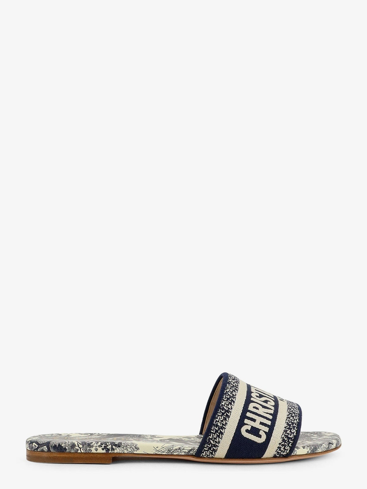 Dway sandals in cotton with Toile de Jouy motif