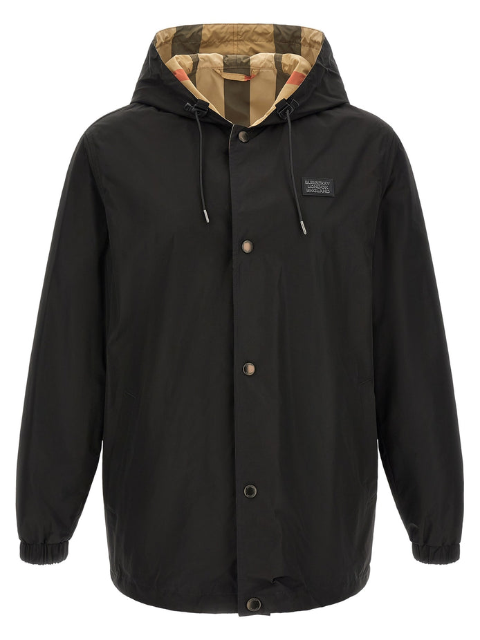 'Elmhurst' hooded reversible jacket