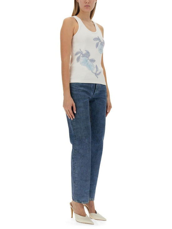 EMBROIDERED COTTON TOP
