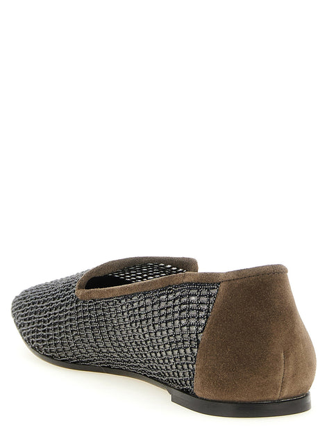 'Embroidery' mesh loafers