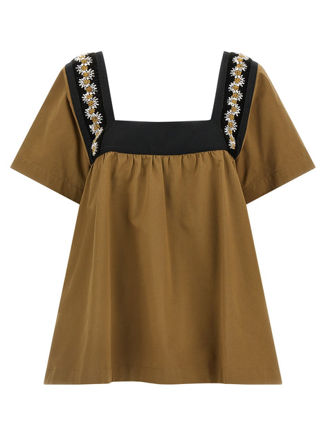 Embroidery top