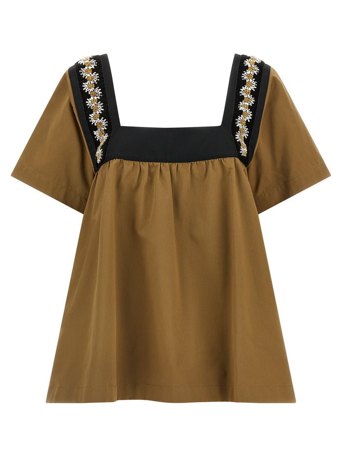Embroidery top