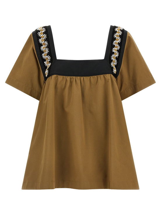 Embroidery top
