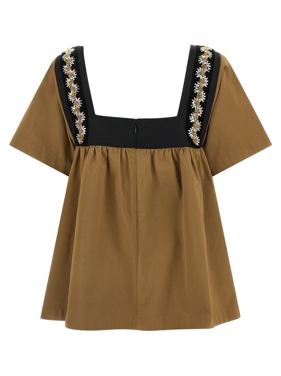 Embroidery top