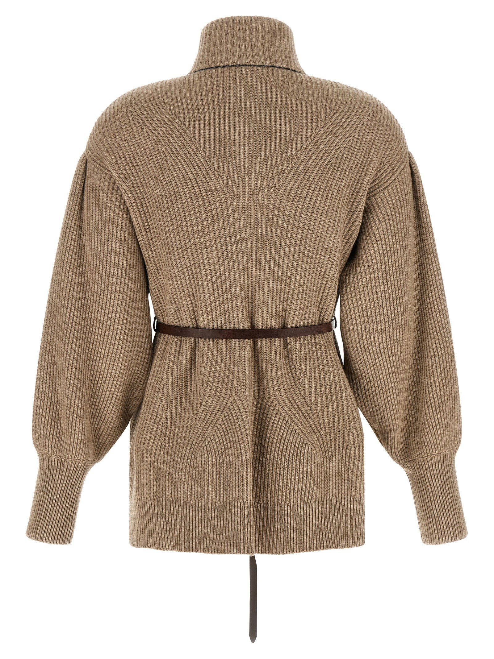 English half-ribbed cardigan