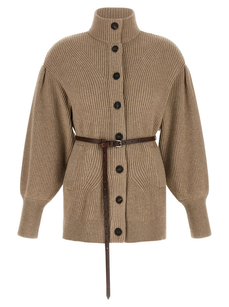 English half-ribbed cardigan