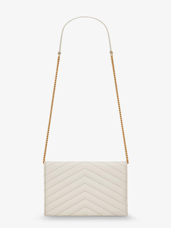 Envelope leather crossbody bag