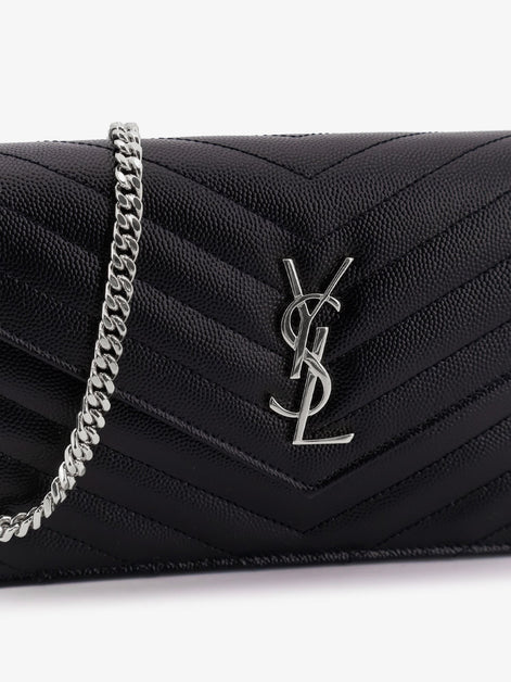 Envelope leather wallet crossbody bag