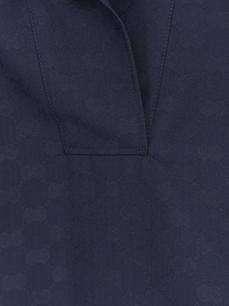Gucci Fabric polo shirt with GG pattern