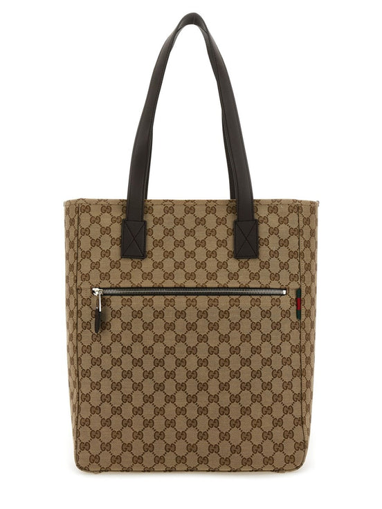 FABRIC SHOPPING BAG GG MEDIUM