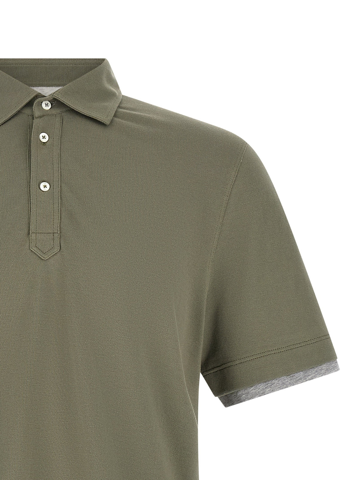 Brunello Cucinelli 'Faux Layering' polo shirt