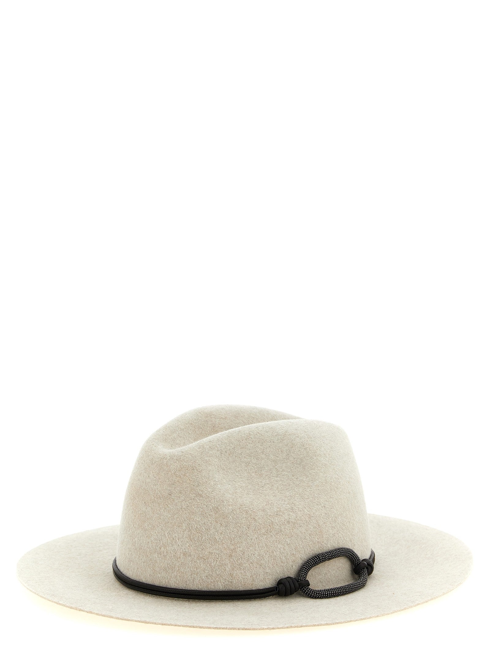 Brunello Cucinelli 'Fedora' hat with wide brim and cord