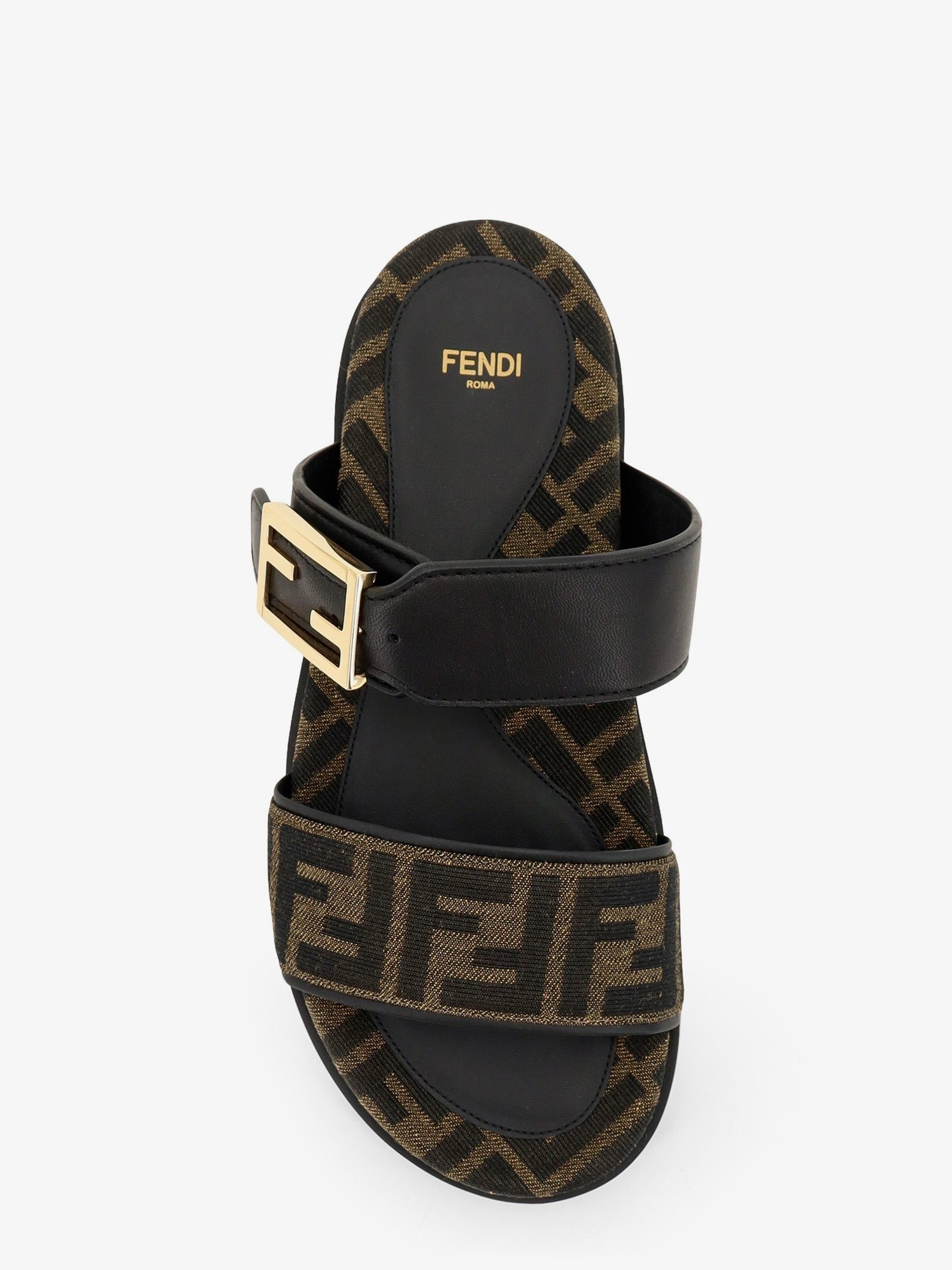 Fendi Feel FF fabric sandals