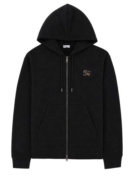 FELPA CON CAPPUCCIO E ZIP