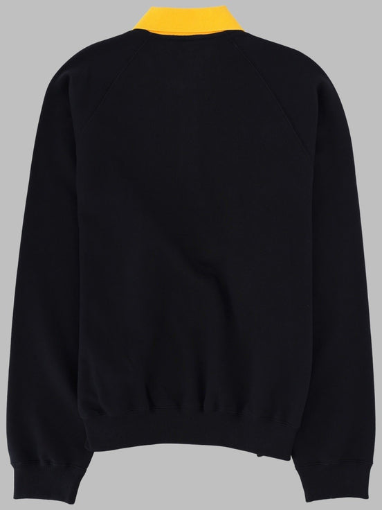 FELPA CON COLLETTO POLO E LOGO