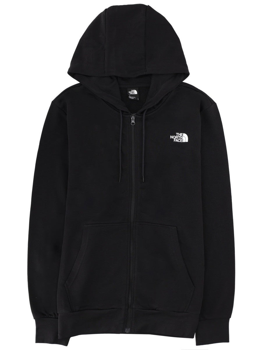 FELPA CON LOGO E ZIP