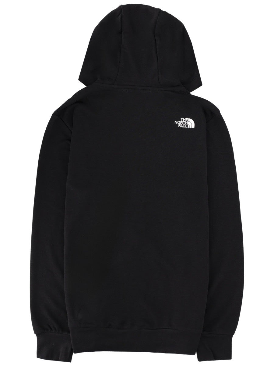FELPA CON LOGO E ZIP
