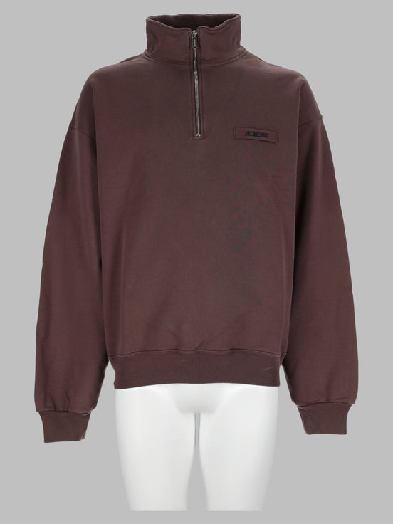 Felpa Con Logo E Zip