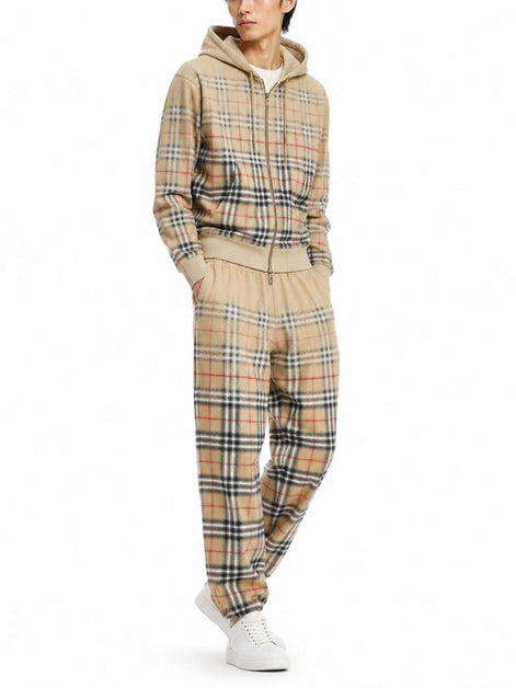 Burberry felpa con stampa check