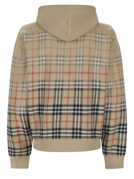 Burberry felpa con stampa check