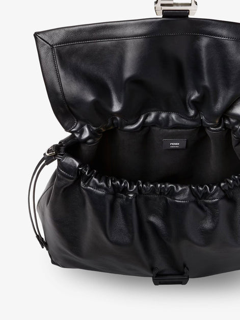 Fendi Flux Maxi Messenger leather crossbody bag