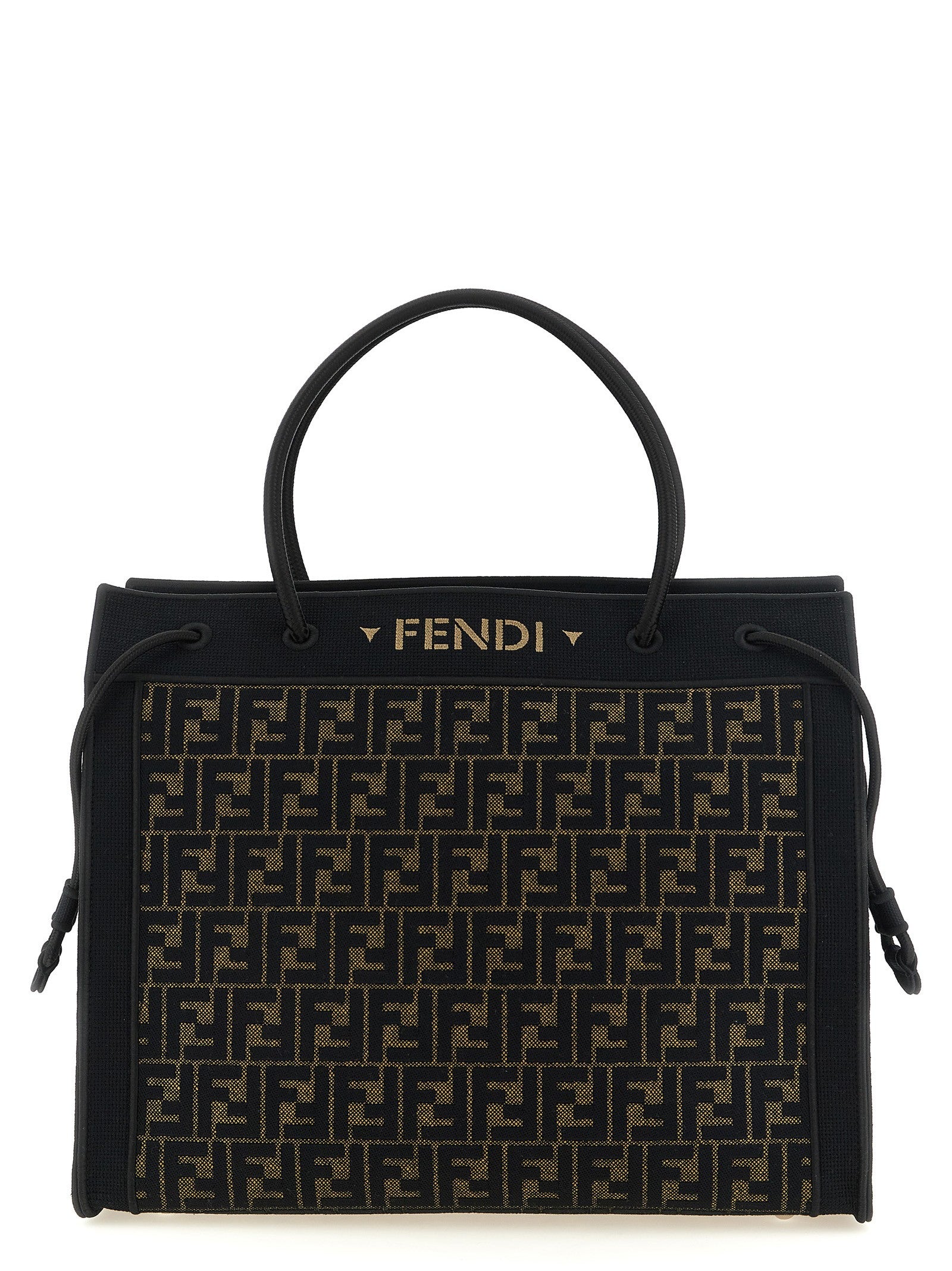 Magic Shopper bag in FF fabric with embroidered logo on the front