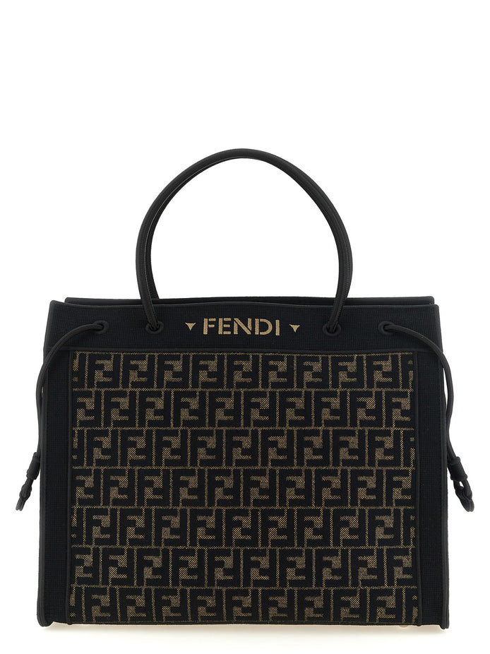 Magic Shopper bag in FF fabric with embroidered logo on the front