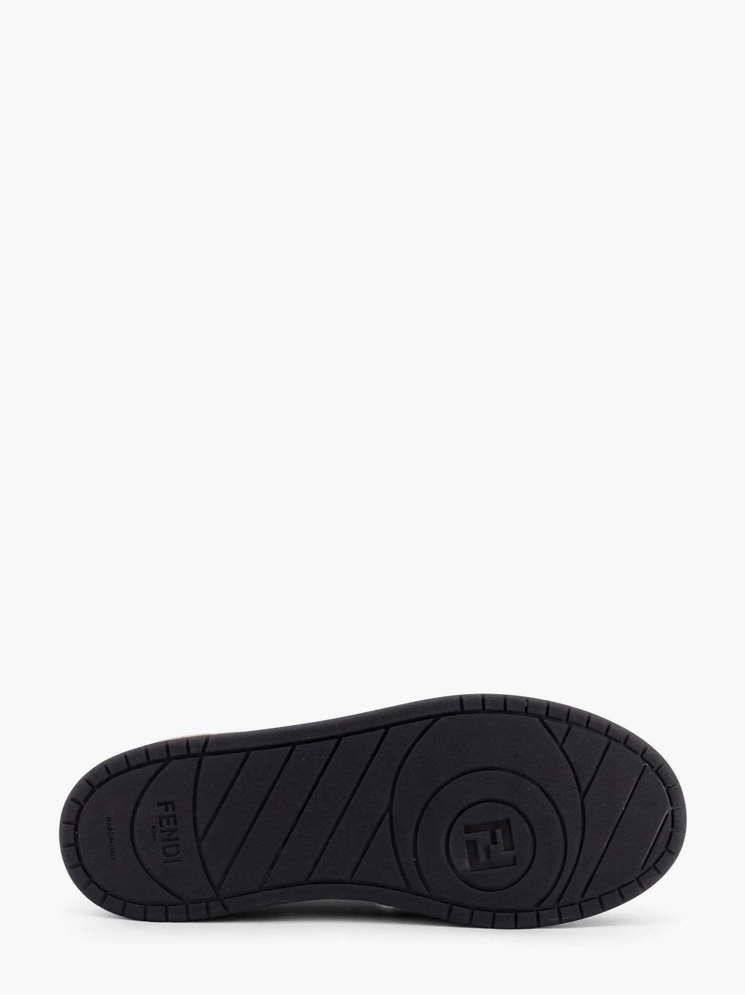 Fendi Match FF jacquard and suede sneakers
