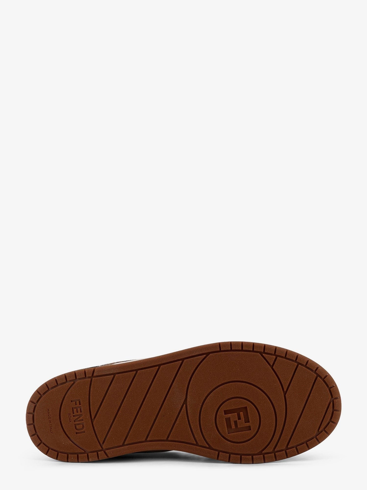 Fendi Match suede and pony skin low-top sneakers
