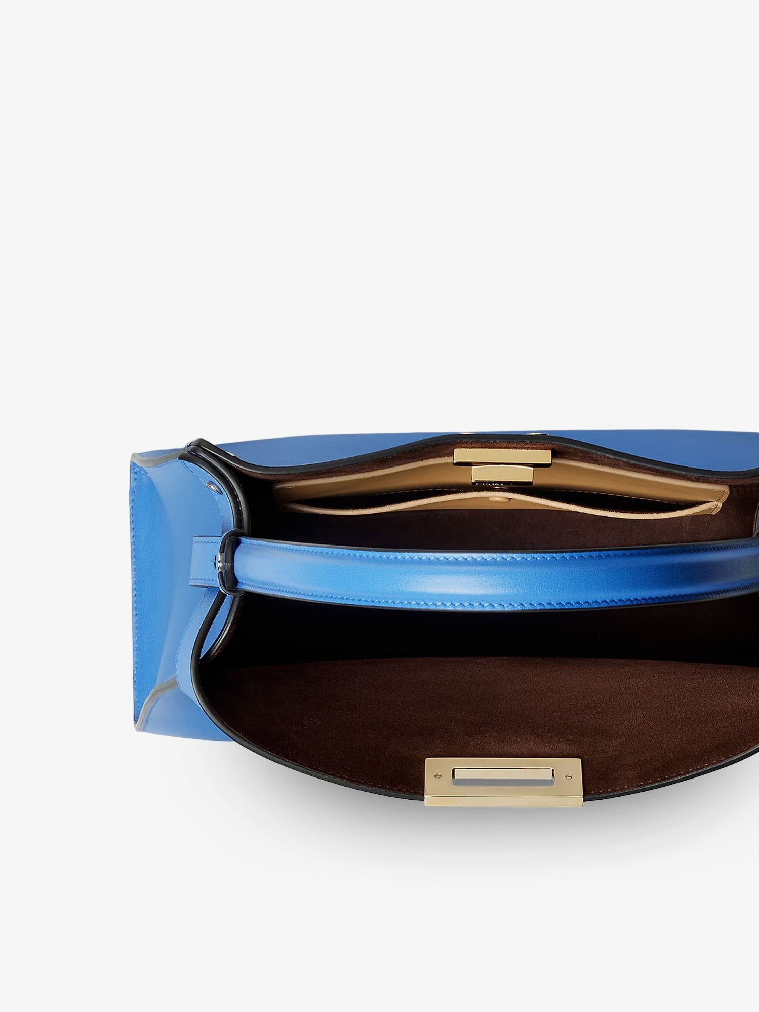 Fendi Way Medium leather shoulder bag with contrasting lining