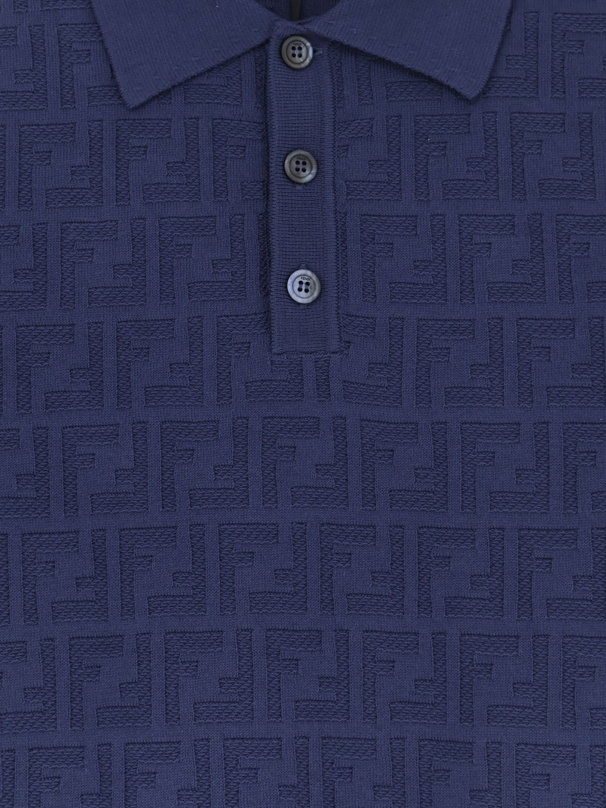Fendi FF cotton polo shirt