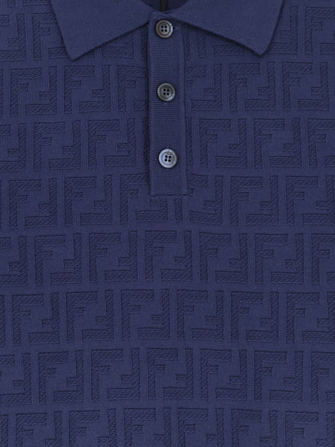 Fendi FF cotton polo shirt