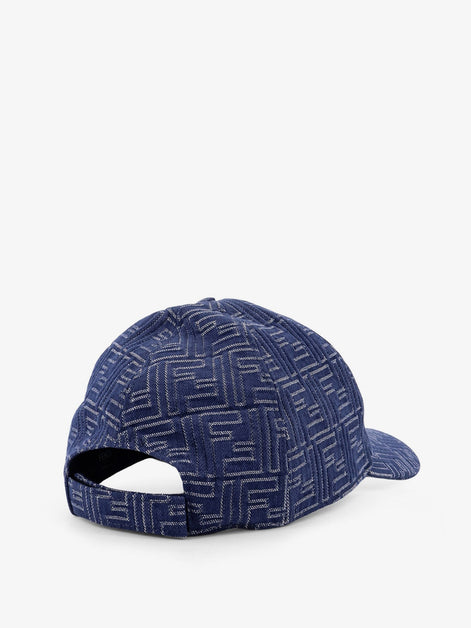 Fendi FF Jacquard denim baseball hat