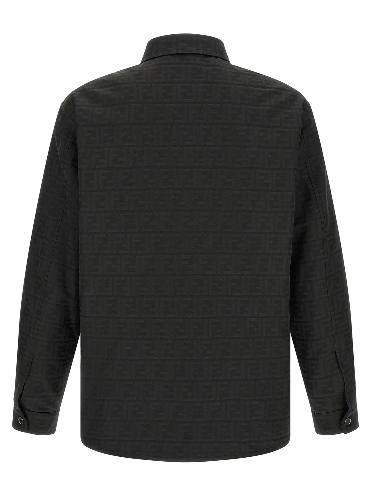 Fendi Black FF Zucca jacquard nylon blouson
