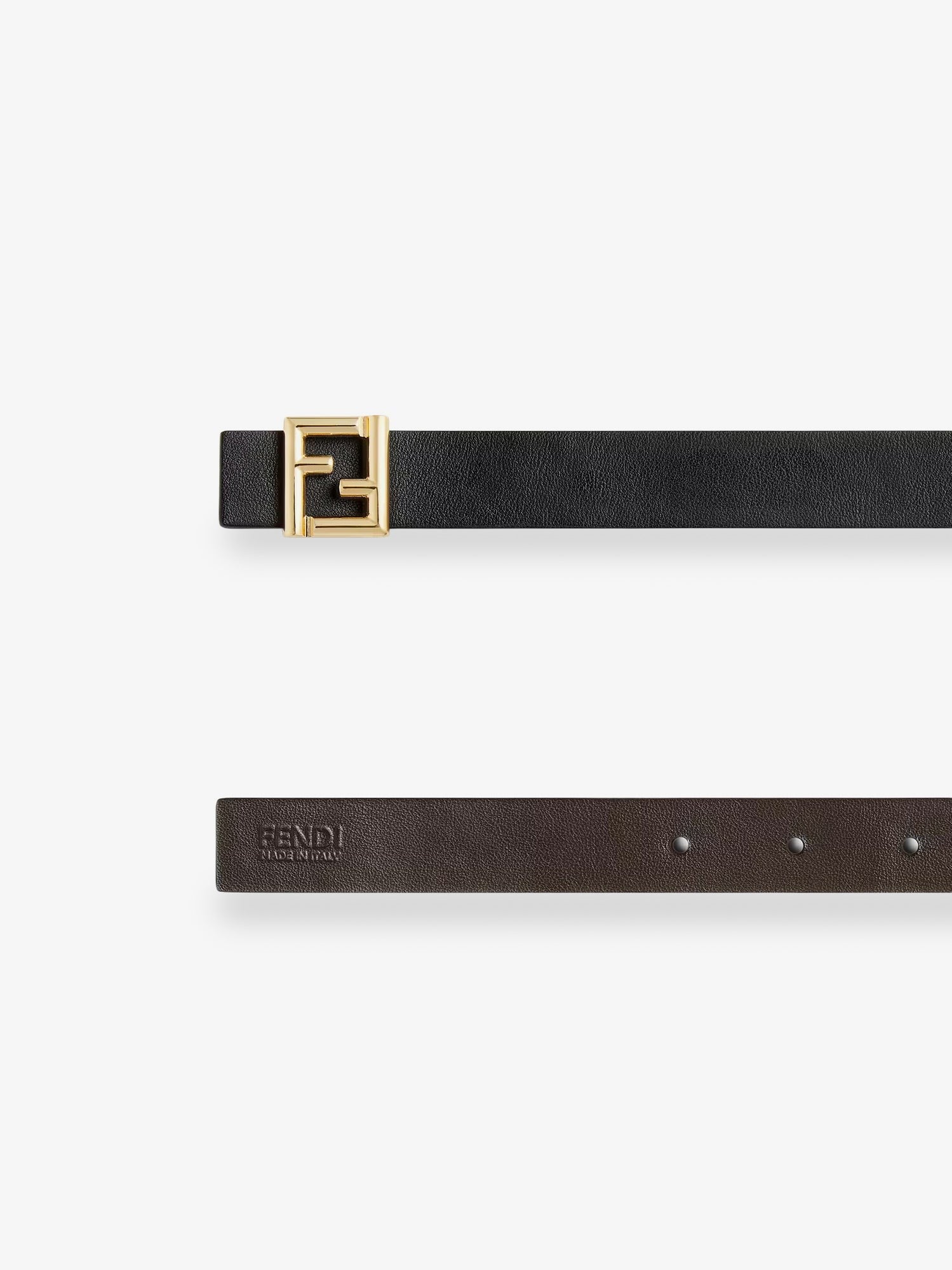 Fendi FF leather belt