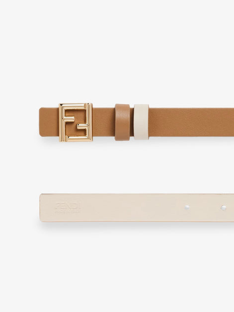 Fendi FF leather belt